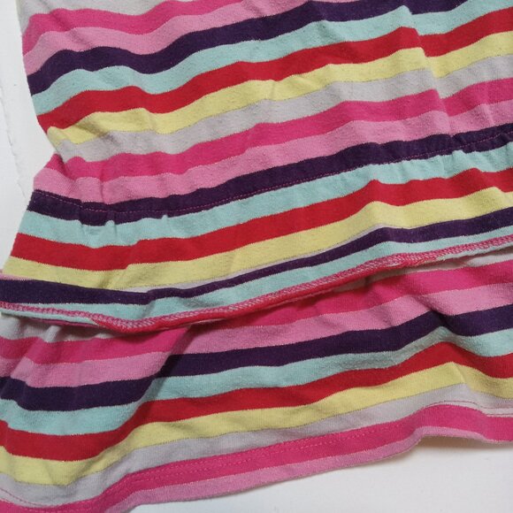 H&M HM Gold Butterfly Light Jersey Knit Dress Sz 9-12 Months Rainbow Stripe - Picture 6 of 8